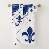 Lilien-Muster Badhandtuch Set (Insitu)