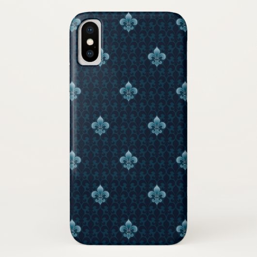 Lilien-Muster Case-Mate iPhone Hülle (Rückseite)