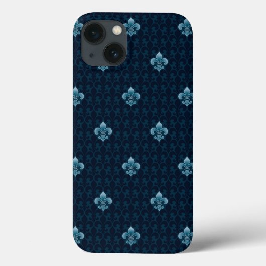Lilien-Muster Case-Mate iPhone Hülle (Rückseite)