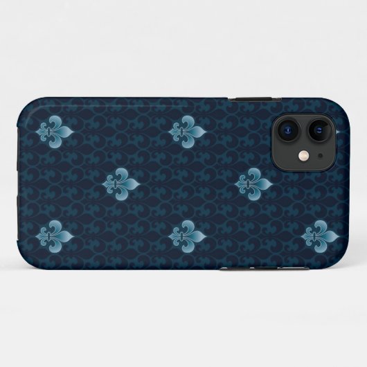 Lilien-Muster Case-Mate iPhone Hülle (Rückseite (Horizontal))