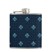 Lilien-Muster Flachmann (Vorderseite)