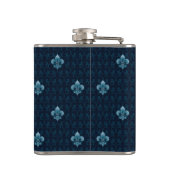 Lilien-Muster Flachmann (Rückseite)