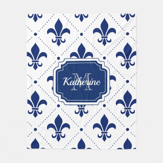 Lilien-Muster Fleecedecke (Vorderseite)