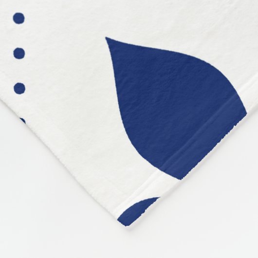 Lilien-Muster Fleecedecke (Ecke)