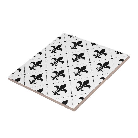 Lilien-Muster Fliese (Seite)