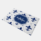 Lilien-Muster Fußmatte (Schrägansicht)