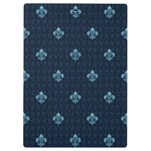 Lilien-Muster Klemmbrett (Rückseite)