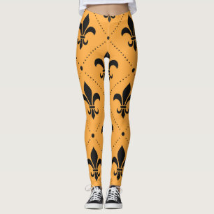 Lilien-Muster Leggings