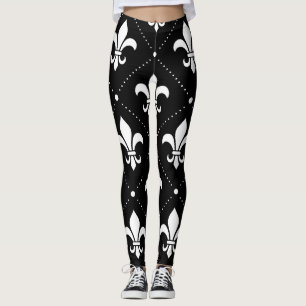 Lilien-Muster Leggings