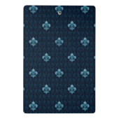 Lilien-Muster Mini Klemmbrett (Rückseite)