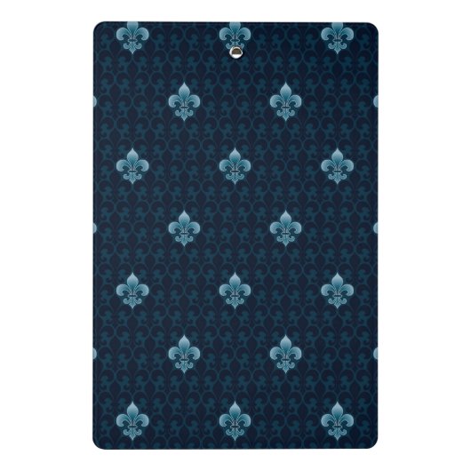 Lilien-Muster Mini Klemmbrett (Rückseite)