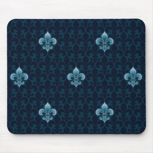 Lilien-Muster Mousepad (Vorne)