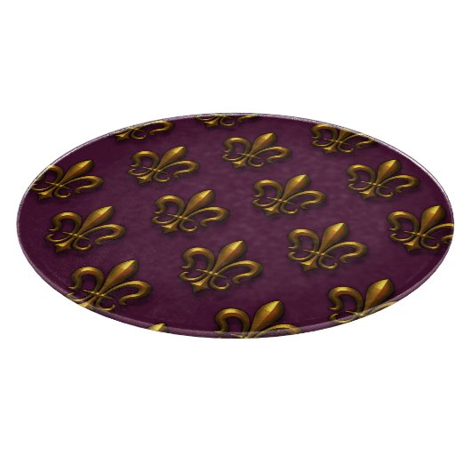 Lilien-Muster Schneidebrett (Ecke)