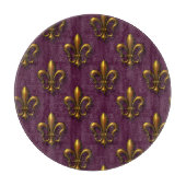 Lilien-Muster Schneidebrett (Vorderseite)