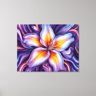 🌺 Lilien Nahaufnahme Wandkunst für elegantes flor Leinwanddruck