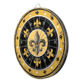 Lilien-New- Orleansentwurfs-Pfeil-Brett Dartscheibe (Vorderseite rechts)