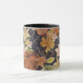 Lilien Orange, Gelb, Weiß Tasse (Zentrum)
