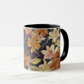 Lilien Orange, Gelb, Weiß Tasse (VorderseiteRechts)