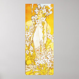 Lilien-Plakat Alphonse Mucha Poster