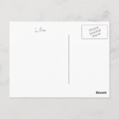 Lilien Postkarte (Rückseite)