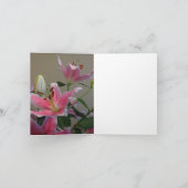 Lilien-Pracht-Anmerkungs-Karte Karte (Innenseite)
