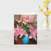 Lilien-Pracht-Anmerkungs-Karte Karte (Gelbe Blume)