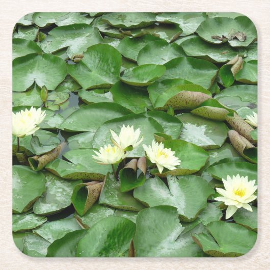 Lilien Rechteckiger Pappuntersetzer (Vorderseite)