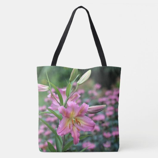 Lilien-Rosa-Bienen-Balsam Toms Pouce Tasche (Rückseite)