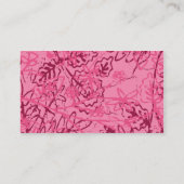 Lilien-rosa Geschäfts-Karten 2 Visitenkarte (Rückseite)