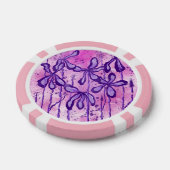 Lilien rosa und lila pokerchips (Einzeln)
