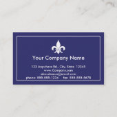 Lilien-Saphir-Geschäfts-Karten Visitenkarte (Rückseite)