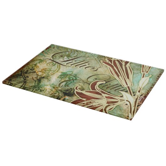 Lilien Schneidebrett (Ecke)