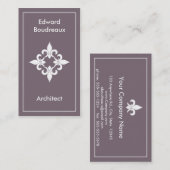 Lilien-Stahlgeschäfts-Karten Visitenkarte (Vorne/Hinten)