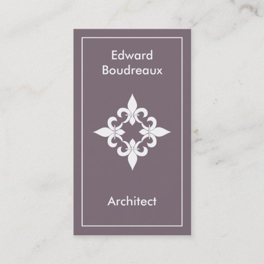 Lilien-Stahlgeschäfts-Karten Visitenkarte (Vorderseite)