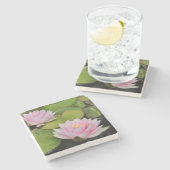 Lilien Steinuntersetzer (Seitenansicht)