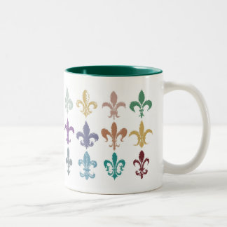 Lilien-Studien-Tasse Zweifarbige Tasse