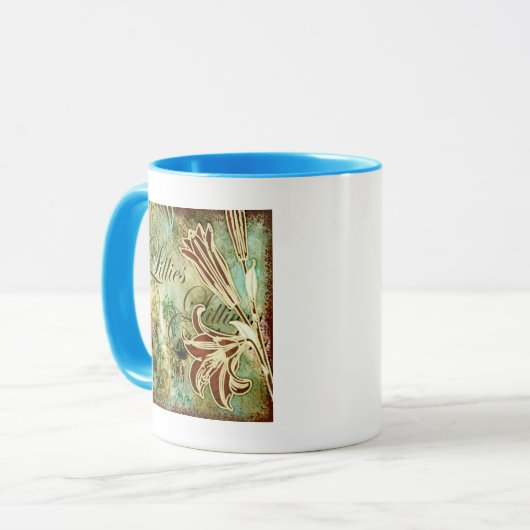 Lilien Tasse (Vorderseite Links)