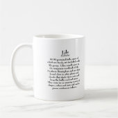 Lilien-Tasse mit Info Kaffeetasse (Links)