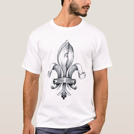 Lilien-Tätowierungs-T - Shirt - besonders (Vorderseite)
