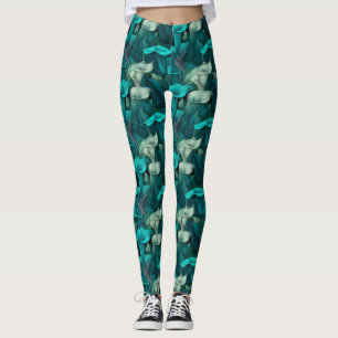 Lilien Turnhosen Zantedeschien Luxus Mütter Mamas Leggings
