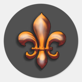 Lilien über den Umstand, dass sich das Papier verä Runder Aufkleber