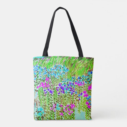 Lilien überall Tote Tasche (Rückseite)