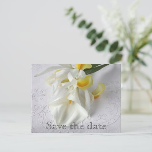 Lilien und Iris Save The Date (Stehend Vorderseite)