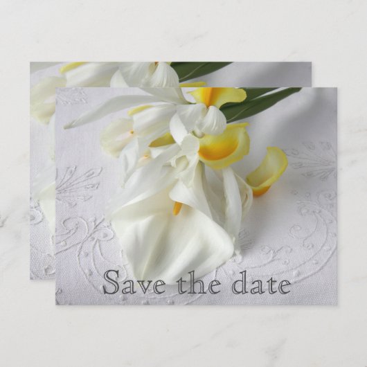 Lilien und Iris Save The Date (Vorne/Hinten)