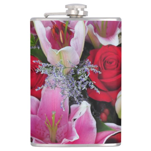 Lilien und Rose Flachmann (Vorderseite)