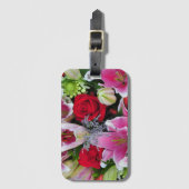 Lilien und Rose Gepäckanhänger (Vorderseite Vertikal)