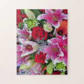 Lilien und Rose Puzzle (Vertikal)