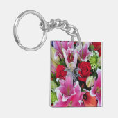Lilien und Rose Schlüsselanhänger (Vorderseite links)