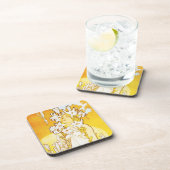 Lilien-Untersetzer Alphonse Mucha Untersetzer (Rechte Seite)