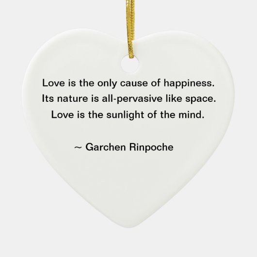 Lilien-Verzierung mit buddhistischem Zitat Keramikornament (Vorne)